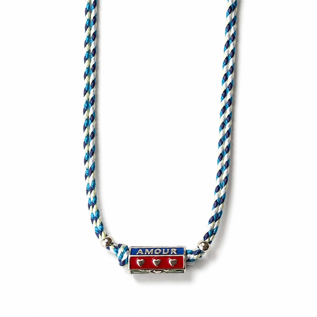 Gold Plated Evil Eye Enamel Bead Rope Necklace - Boho Charm Statement Jewelry