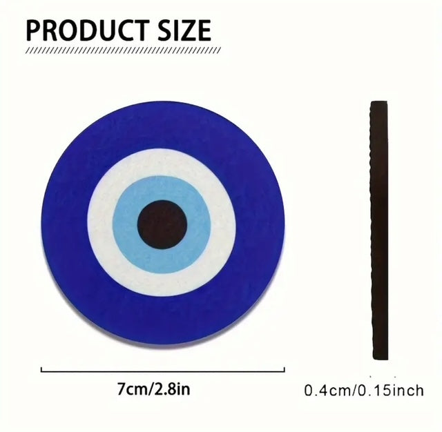 2pc Evil Eye water absorbable car cup holder / coasters
