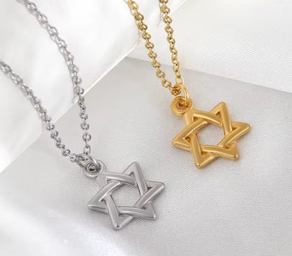 Unisex Magen David Pendant Necklace - Judaica Jewellery