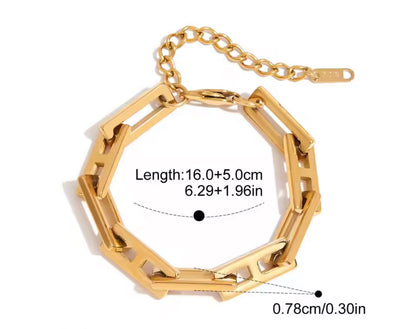 Chunky Link Necklace & Bracelet Set