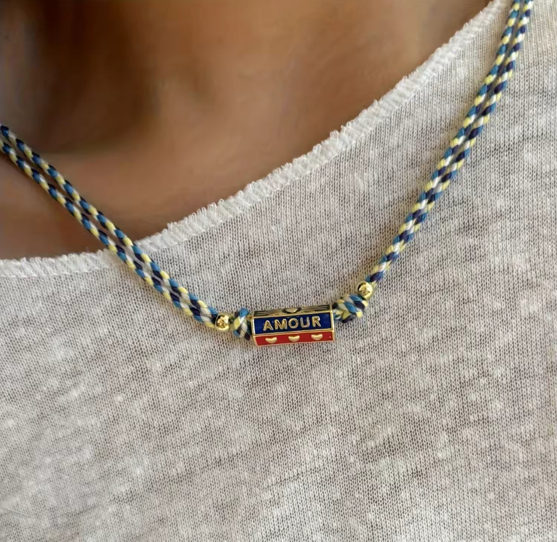 LOVE AMOUR & EVIL EYE Rope Necklaces