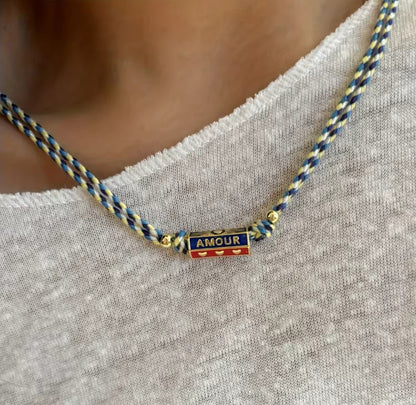 LOVE AMOUR & EVIL EYE Rope Necklaces