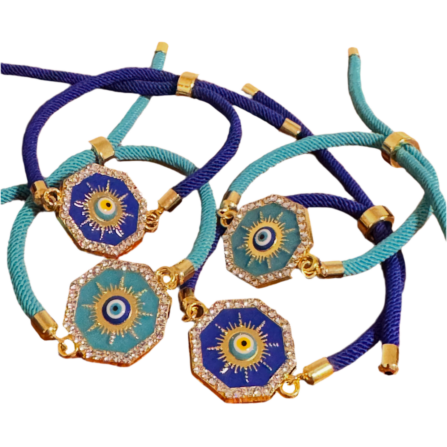 Evil Eye Adjustable Rope Bracelets