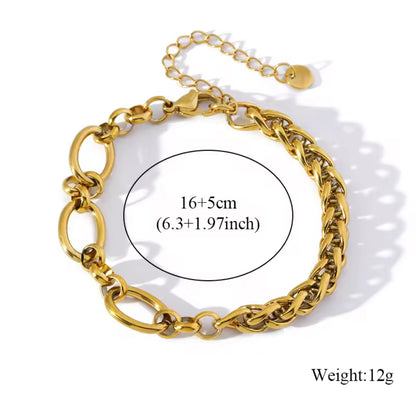 Chunky Combo Link Necklace & Bracelet Set