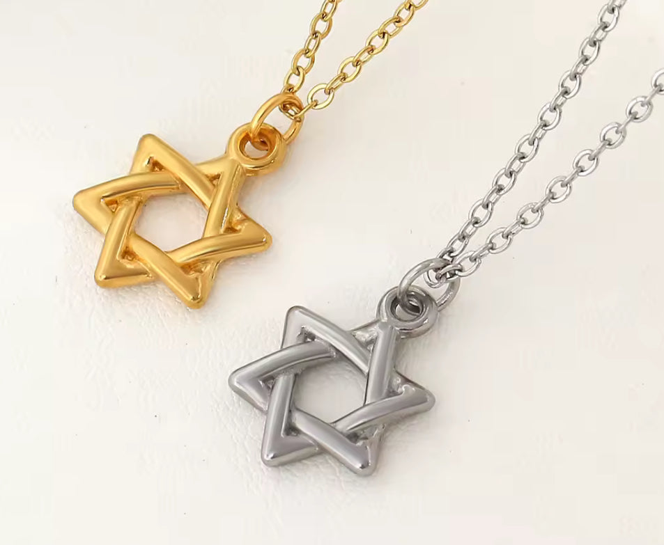 Unisex Magen David Pendant Necklace - Judaica Jewellery