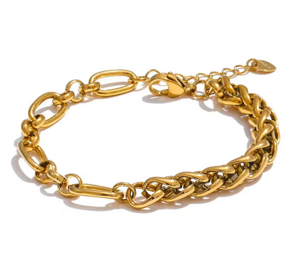 Chunky Combo Link Necklace & Bracelet Set