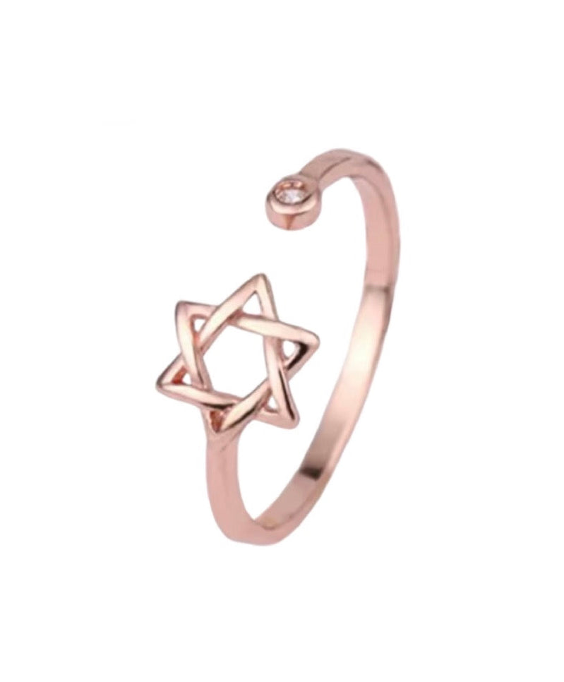 Magen David Star of David Adjustable Ring