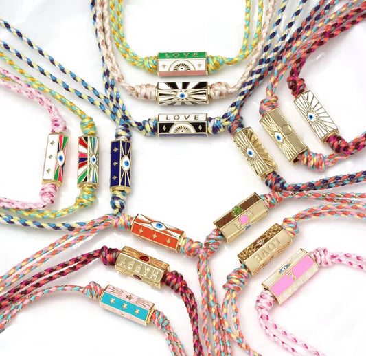 LOVE AMOUR & EVIL EYE Rope Necklaces