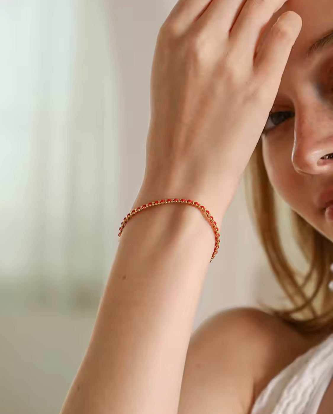 Red Ribbon Protection Bracelet – Gold or Silver Waterproof & Tarnish-Free