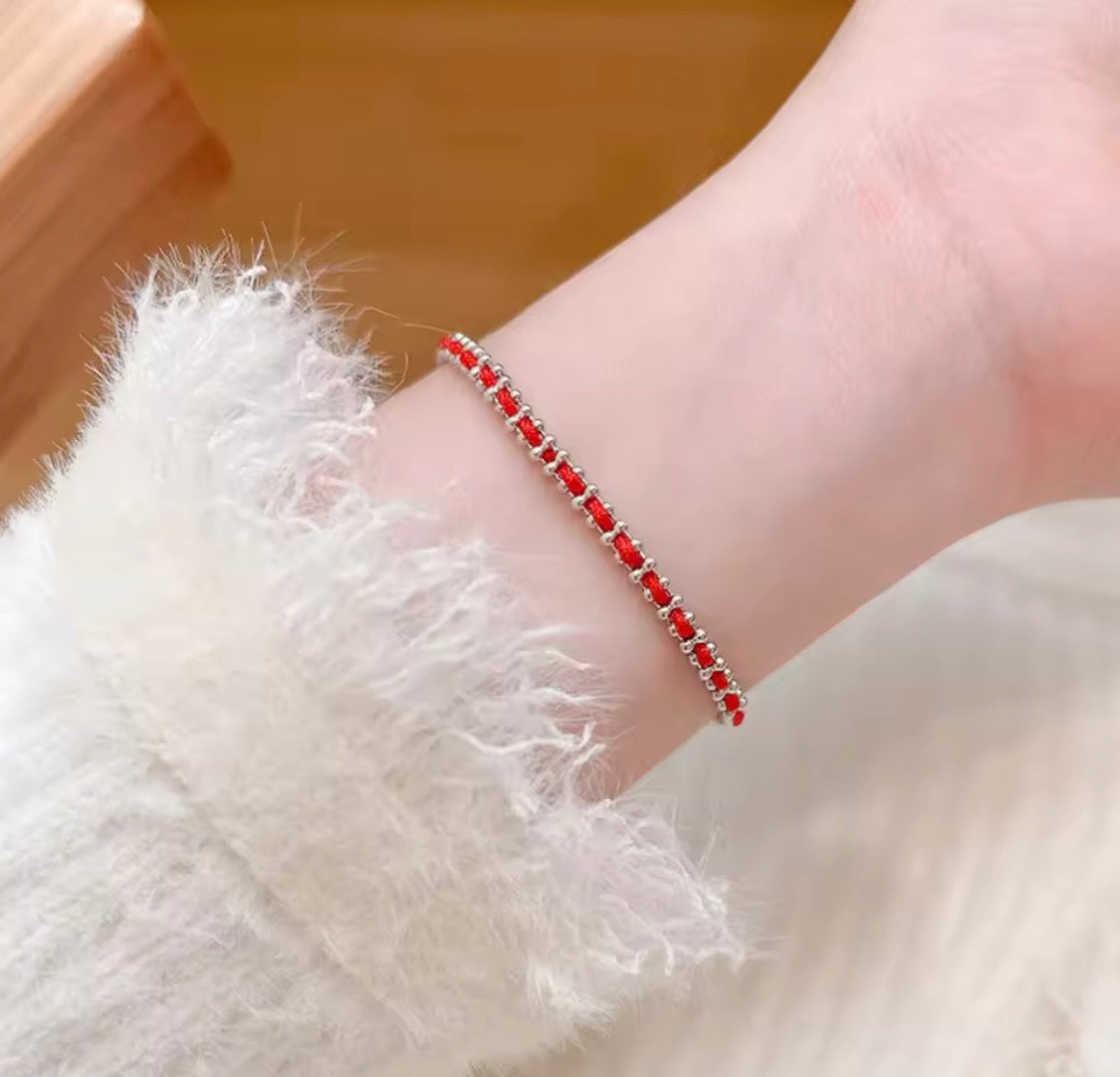 Red Ribbon Protection Bracelet – Gold or Silver Waterproof & Tarnish-Free