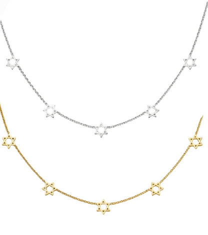 Star of David Magen David Necklace | Gold Plated | Style-NV