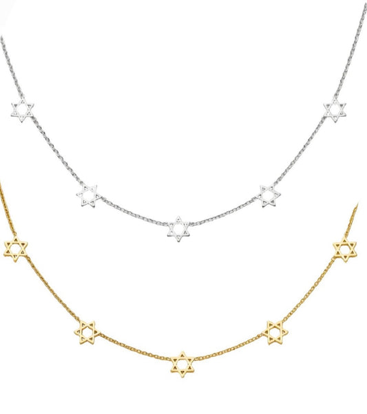 Star of David Magen David Necklace | Gold Plated | Style-NV
