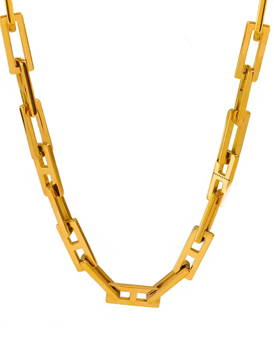 Chunky Link Necklace & Bracelet Set