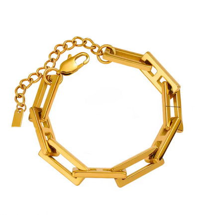 Chunky Link Necklace & Bracelet Set