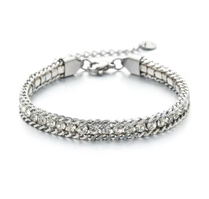 Chain inspired Tennis Bracelet