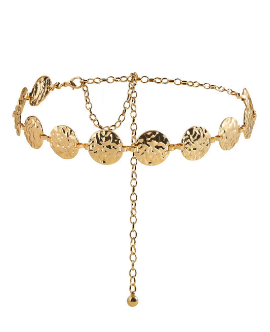 Circular Coin Style Multi Disk Chain Belt