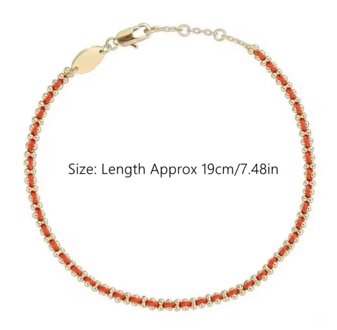 Red Ribbon Protection Bracelet – Gold or Silver Waterproof & Tarnish-Free
