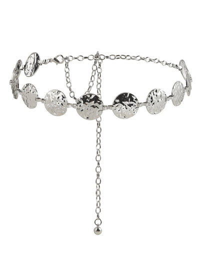 Circular Coin Style Multi Disk Chain Belt