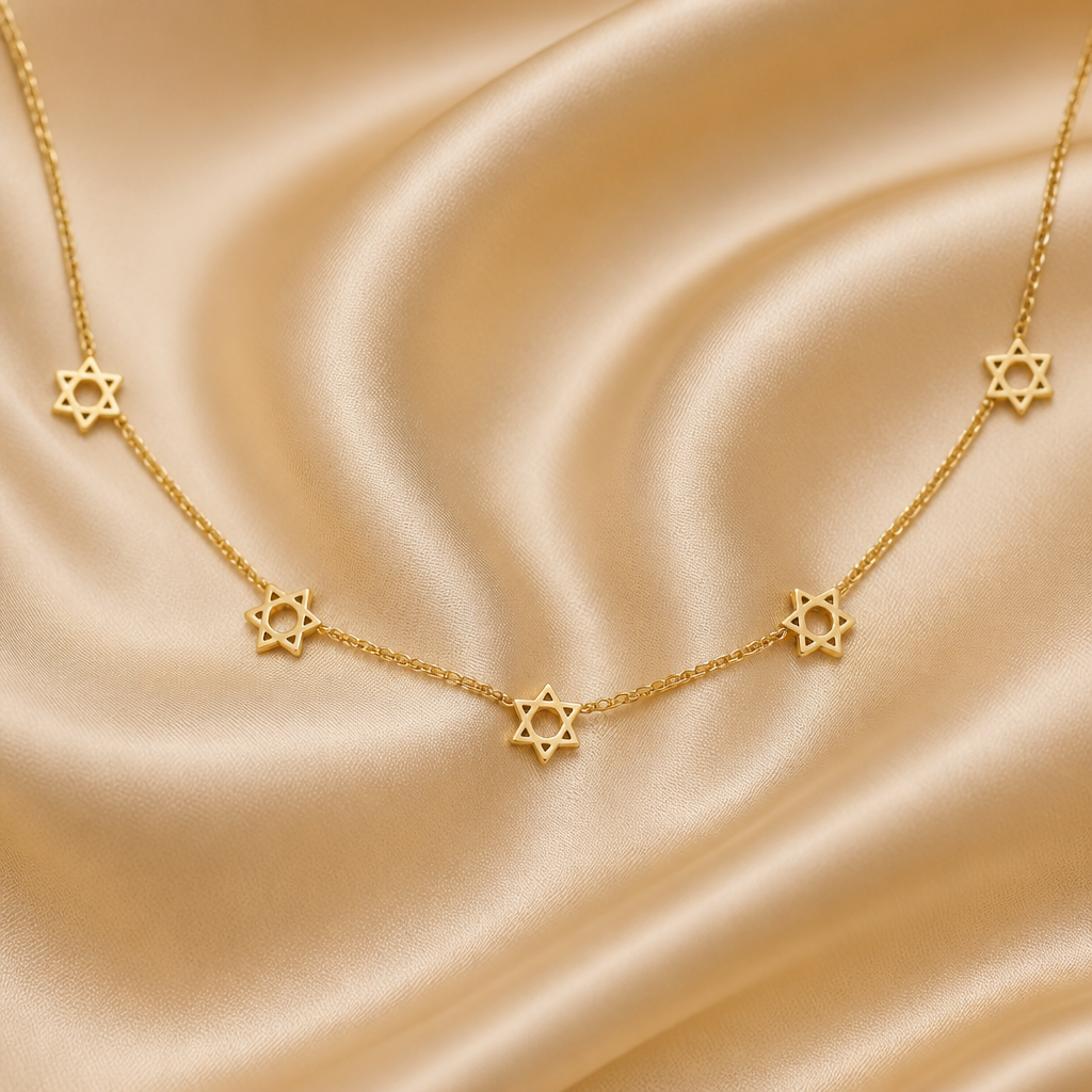 Star of David Magen David Necklace | Gold Plated | Style-NV