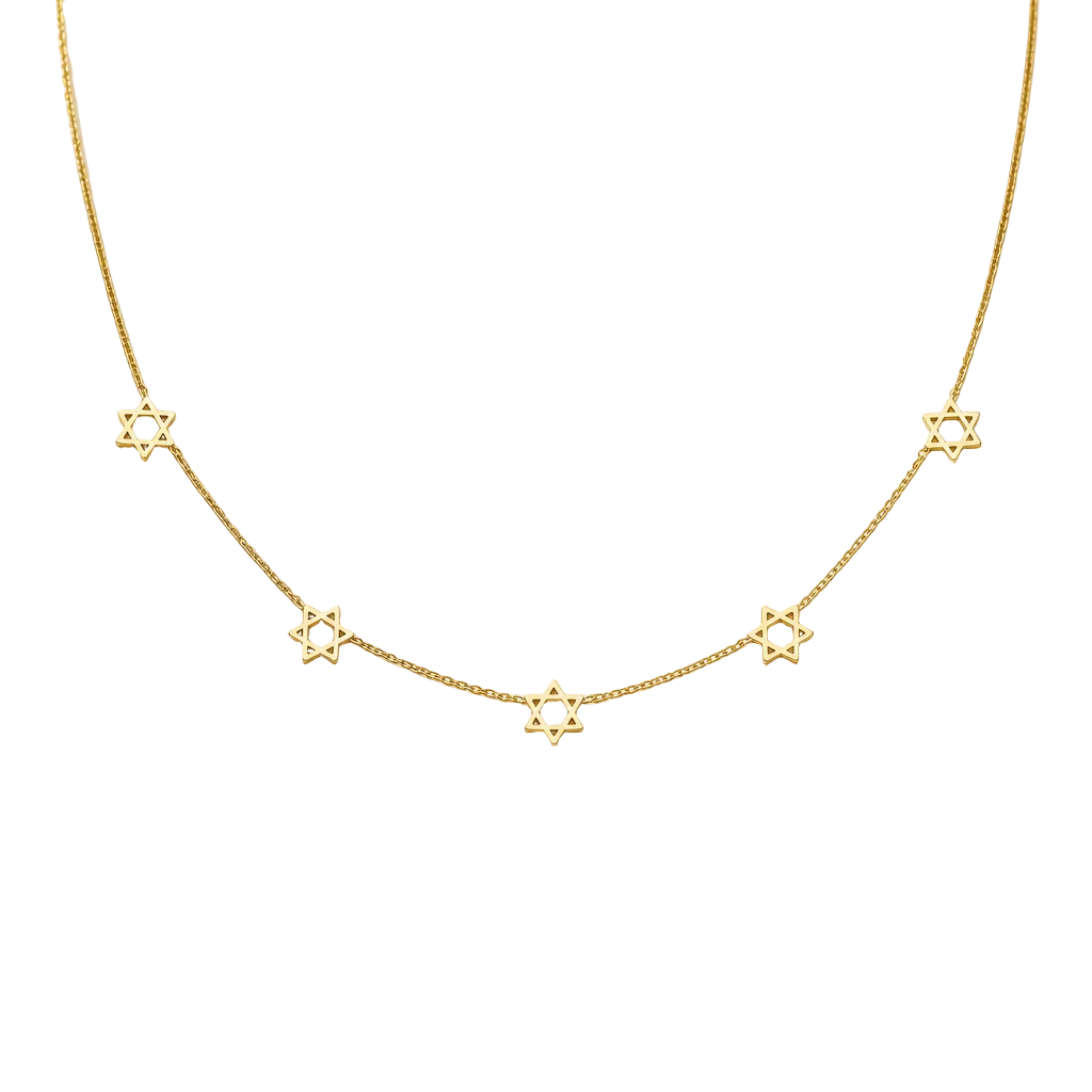 Star of David Magen David Necklace | Gold Plated | Style-NV