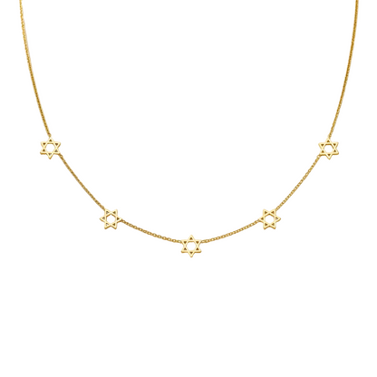 Star of David Magen David Necklace | Gold Plated | Style-NV