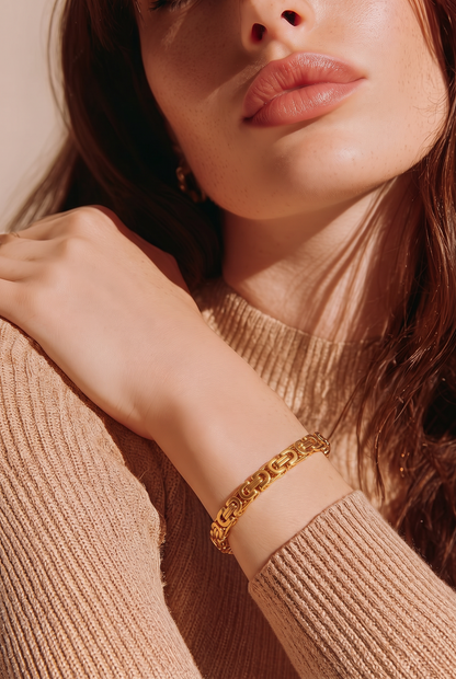 Byzantine Gold Chain Bracelet