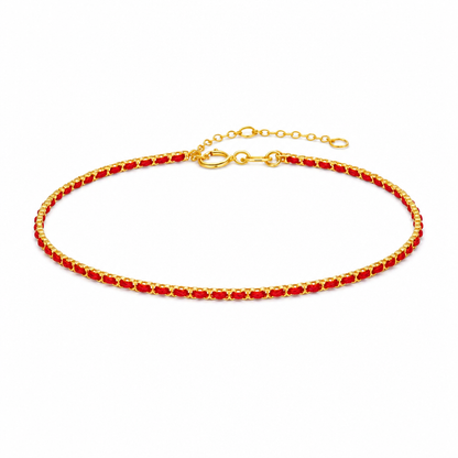 Red Ribbon Protection Bracelet – Gold or Silver Waterproof & Tarnish-Free