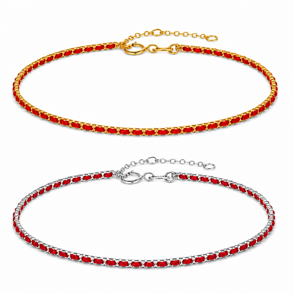 Red Ribbon Protection Bracelet – Gold or Silver Waterproof & Tarnish-Free