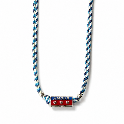 Gold Plated Evil Eye Enamel Bead Rope Necklace - Boho Charm Statement Jewelry
