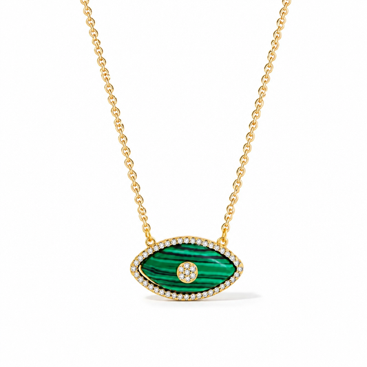Evil Eye Pendant Necklace | 18K Gold Plated | Style-NV