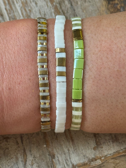 Tila Green Peppermint 3 pack Bracelets