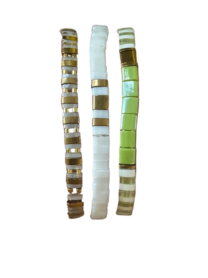 Tila Green Peppermint 3 pack Bracelets