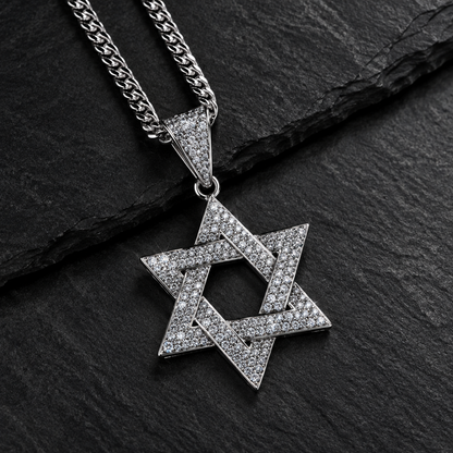 Loud and proud Magen David Necklace, Star of David Pendant in Gold & Silver