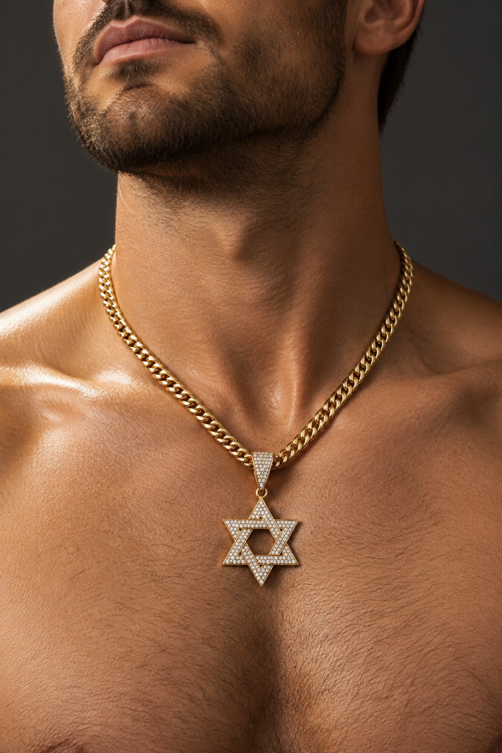 Loud and proud Magen David Necklace, Star of David Pendant in Gold & Silver