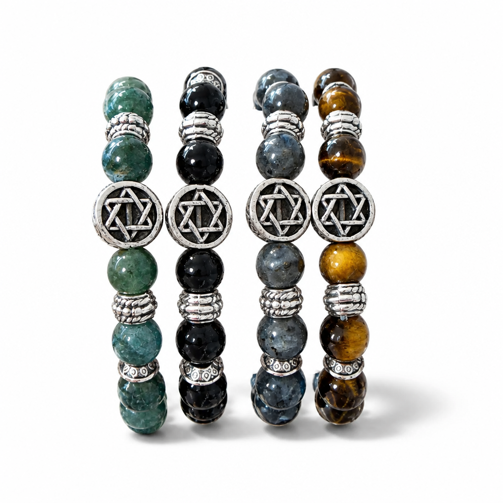 Men’s Star of David Elastic Bracelet – Magen David Jewish Bracelet | Unisex