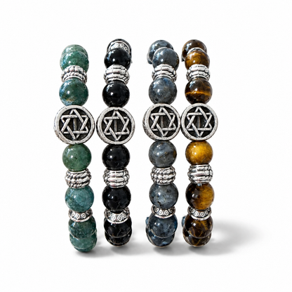 Men’s Star of David Elastic Bracelet – Magen David Jewish Bracelet | Unisex