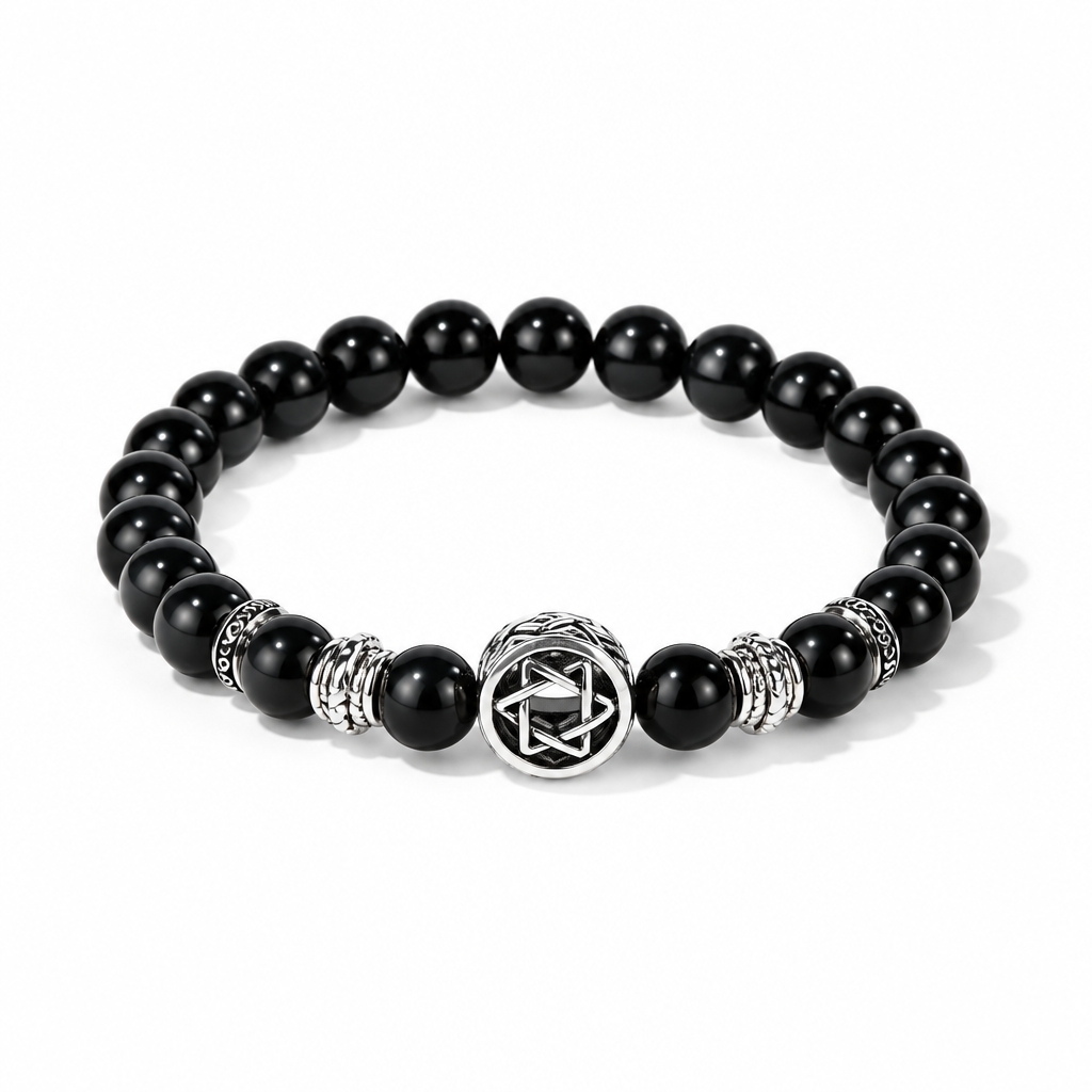 Men’s Star of David Elastic Bracelet – Magen David Jewish Bracelet | Unisex