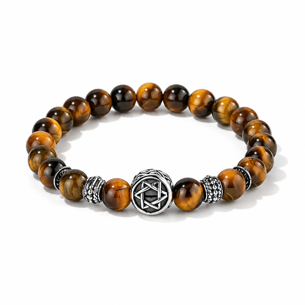 Men’s Star of David Elastic Bracelet – Magen David Jewish Bracelet | Unisex