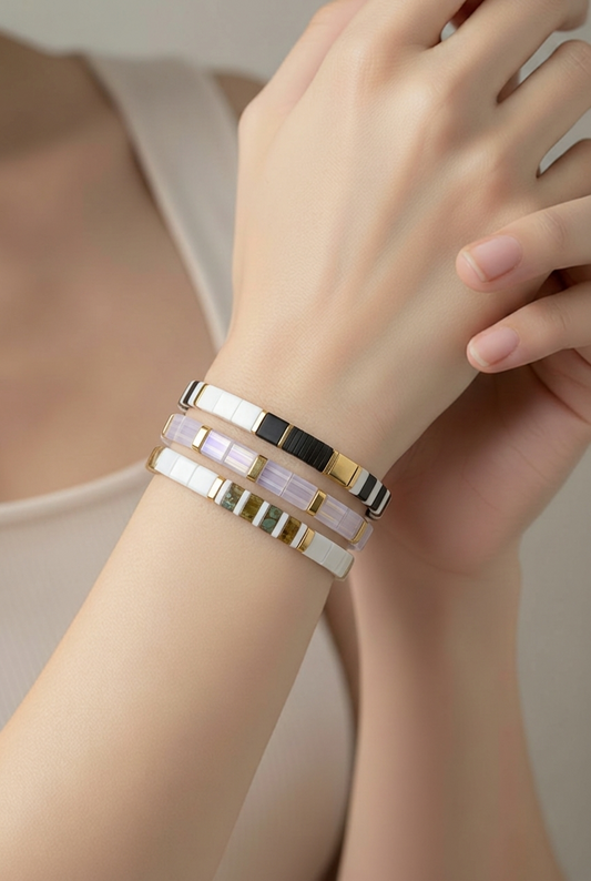Tila Monochrome 3 pack Bracelets