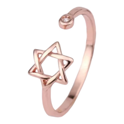 Magen David Star of David Adjustable Ring