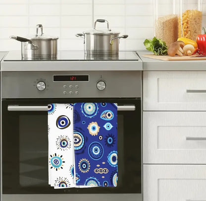 2 Pack Evil Eye 🧿 Dishcloths/ Hand Towels