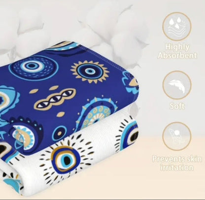 2 Pack Evil Eye 🧿 Dishcloths/ Hand Towels